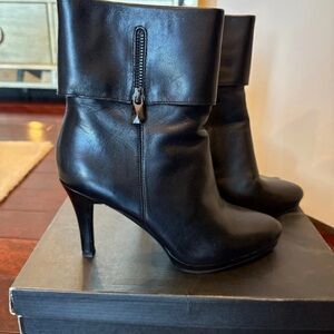 Tahari Black Heeled Boots